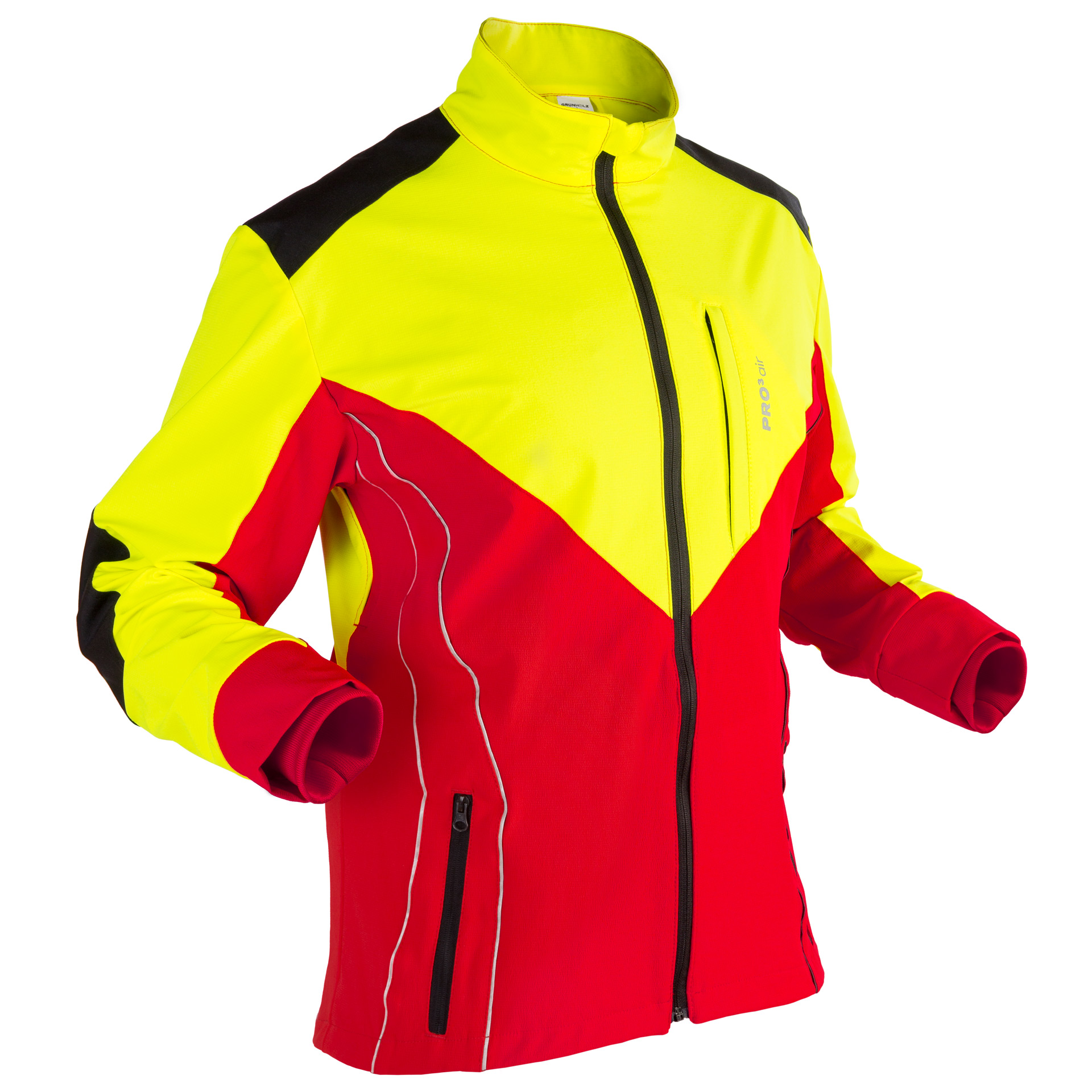 GRÜNHOLZ® Pro³®air Forstjacke rot-gelb