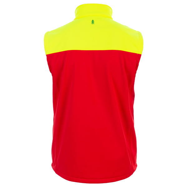 Forst-Extrem Beginner 2.0 Softshellweste - Rot-Gelb