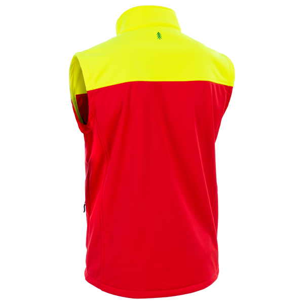 Forst-Extrem Beginner 2.0 Softshellweste - Rot-Gelb