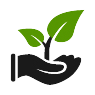 Nachhaltigkeit-Icon-freigestellt Gafas de seguridad Grünholz oscuras 